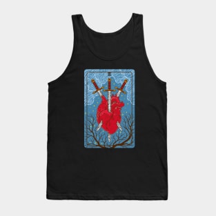 Tarot card - Three Of Swords Tank Top